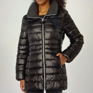 DEAL! Marc New York Windsor black puffer jacket w/ detachable hood